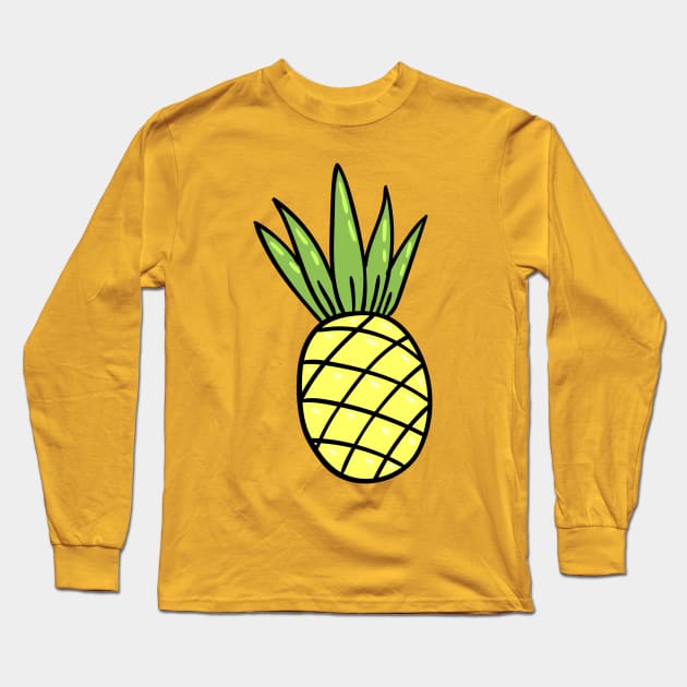 Pineapple Long Sleeve T-Shirt by WordFandom